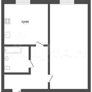 1-к квартира, вторичка, 31м2, 5/5 этаж