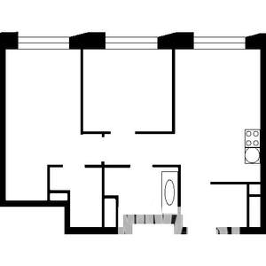 2-к квартира, вторичка, 37м2, 2/9 этаж