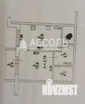 1-к квартира, вторичка, 38м2, 10/10 этаж