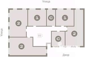 3-к квартира, вторичка, 68м2, 3/8 этаж