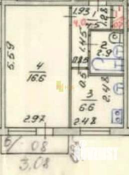 1-к квартира, вторичка, 31м2, 5/5 этаж