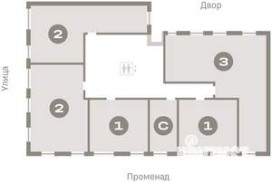 3-к квартира, вторичка, 68м2, 2/17 этаж