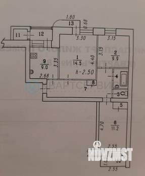 3-к квартира, вторичка, 60м2, 3/11 этаж