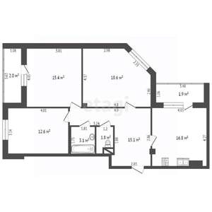 3-к квартира, вторичка, 82м2, 3/10 этаж