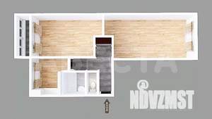 2-к квартира, вторичка, 44м2, 4/5 этаж