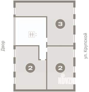 2-к квартира, вторичка, 65м2, 7/17 этаж