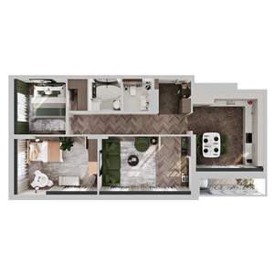 3-к квартира, строящийся дом, 78м2, 5/12 этаж