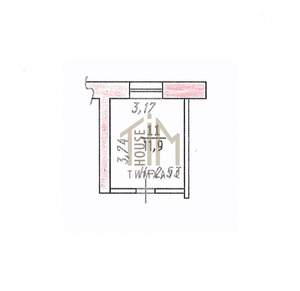 Студия квартира, вторичка, 12м2, 5/5 этаж