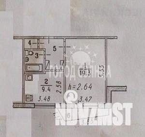 1-к квартира, вторичка, 39м2, 8/10 этаж