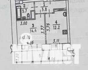 1-к квартира, вторичка, 38м2, 2/9 этаж
