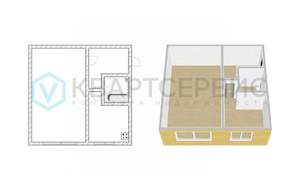 1-к квартира, вторичка, 30м2, 3/5 этаж