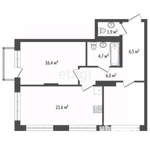 2-к квартира, вторичка, 68м2, 15/17 этаж
