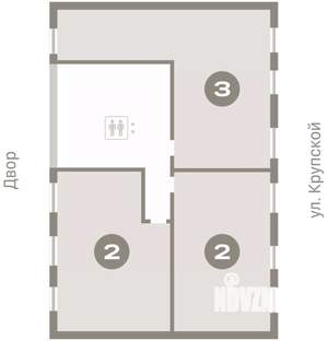 2-к квартира, вторичка, 65м2, 7/8 этаж
