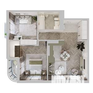 2-к квартира, строящийся дом, 66м2, 5/13 этаж