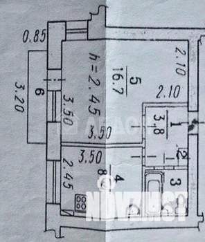 1-к квартира, вторичка, 33м2, 8/9 этаж