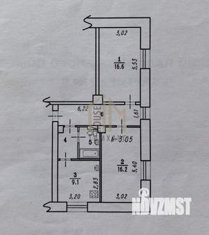 2-к квартира, вторичка, 59м2, 2/3 этаж