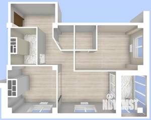 2-к квартира, вторичка, 62м2, 6/18 этаж