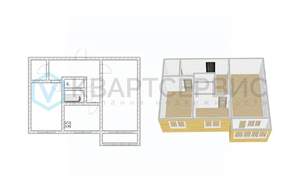 2-к квартира, вторичка, 44м2, 5/5 этаж