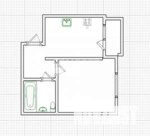 1-к квартира, вторичка, 34м2, 4/10 этаж