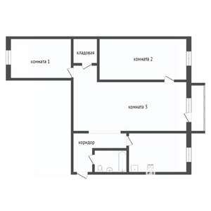 3-к квартира, вторичка, 59м2, 4/5 этаж