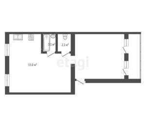 3-к квартира, вторичка, 87м2, 7/15 этаж