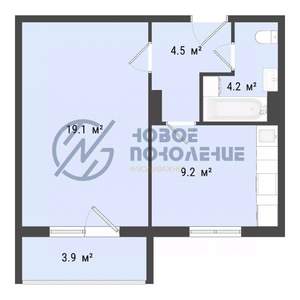 1-к квартира, вторичка, 37м2, 7/10 этаж