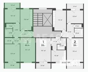3-к квартира, вторичка, 77м2, 8/10 этаж
