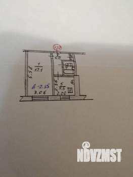 1-к квартира, вторичка, 30м2, 7/9 этаж