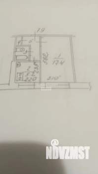 1-к квартира, вторичка, 30м2, 7/9 этаж