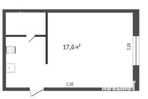 Студия квартира, вторичка, 18м2, 7/9 этаж