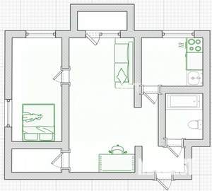 2-к квартира, вторичка, 41м2, 3/3 этаж