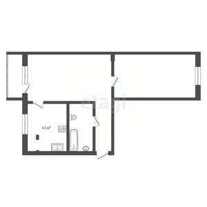 2-к квартира, вторичка, 45м2, 3/5 этаж