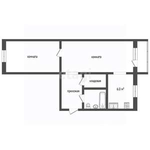 2-к квартира, вторичка, 44м2, 4/5 этаж