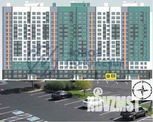 2-к квартира, строящийся дом, 65м2, 3/16 этаж