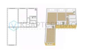 3-к квартира, вторичка, 60м2, 1/5 этаж
