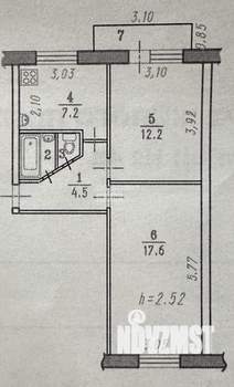 2-к квартира, вторичка, 45м2, 2/5 этаж