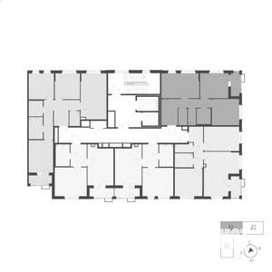 2-к квартира, вторичка, 57м2, 2/10 этаж