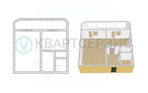 1-к квартира, вторичка, 37м2, 1/10 этаж