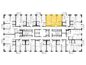 2-к квартира, вторичка, 57м2, 17/20 этаж
