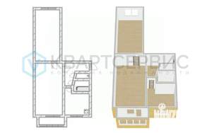 2-к квартира, вторичка, 47м2, 5/5 этаж