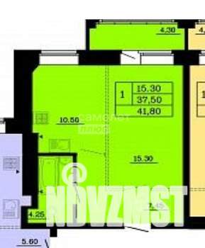 1-к квартира, вторичка, 42м2, 8/9 этаж