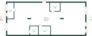 3-к квартира, строящийся дом, 104м2, 5/8 этаж