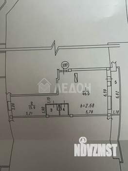 2-к квартира, вторичка, 67м2, 8/9 этаж