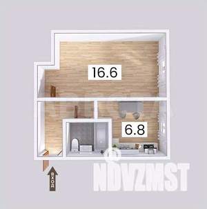 1-к квартира, вторичка, 31м2, 4/5 этаж