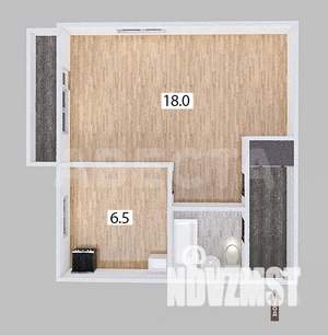 1-к квартира, вторичка, 31м2, 3/5 этаж