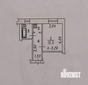 1-к квартира, вторичка, 24м2, 1/5 этаж