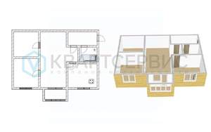 3-к квартира, вторичка, 43м2, 3/5 этаж