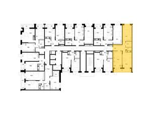 2-к квартира, вторичка, 68м2, 3/21 этаж