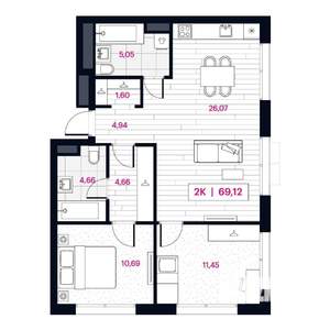 Фото квартиры на продажу (1)
