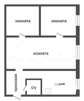 3-к квартира, вторичка, 50м2, 1/5 этаж